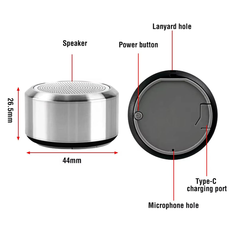 US Warehouse Support V5.0 Bluetooth Speaker Radio Portable Colorful Mini round Speakers Wireless Speaker Ship Local