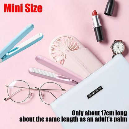2024 Best Sell Mini Hair Curler Fluffy Splint Flat Iron Curling Corrugated Plate Pro Electric Hair Crimper for All Hair Lengths