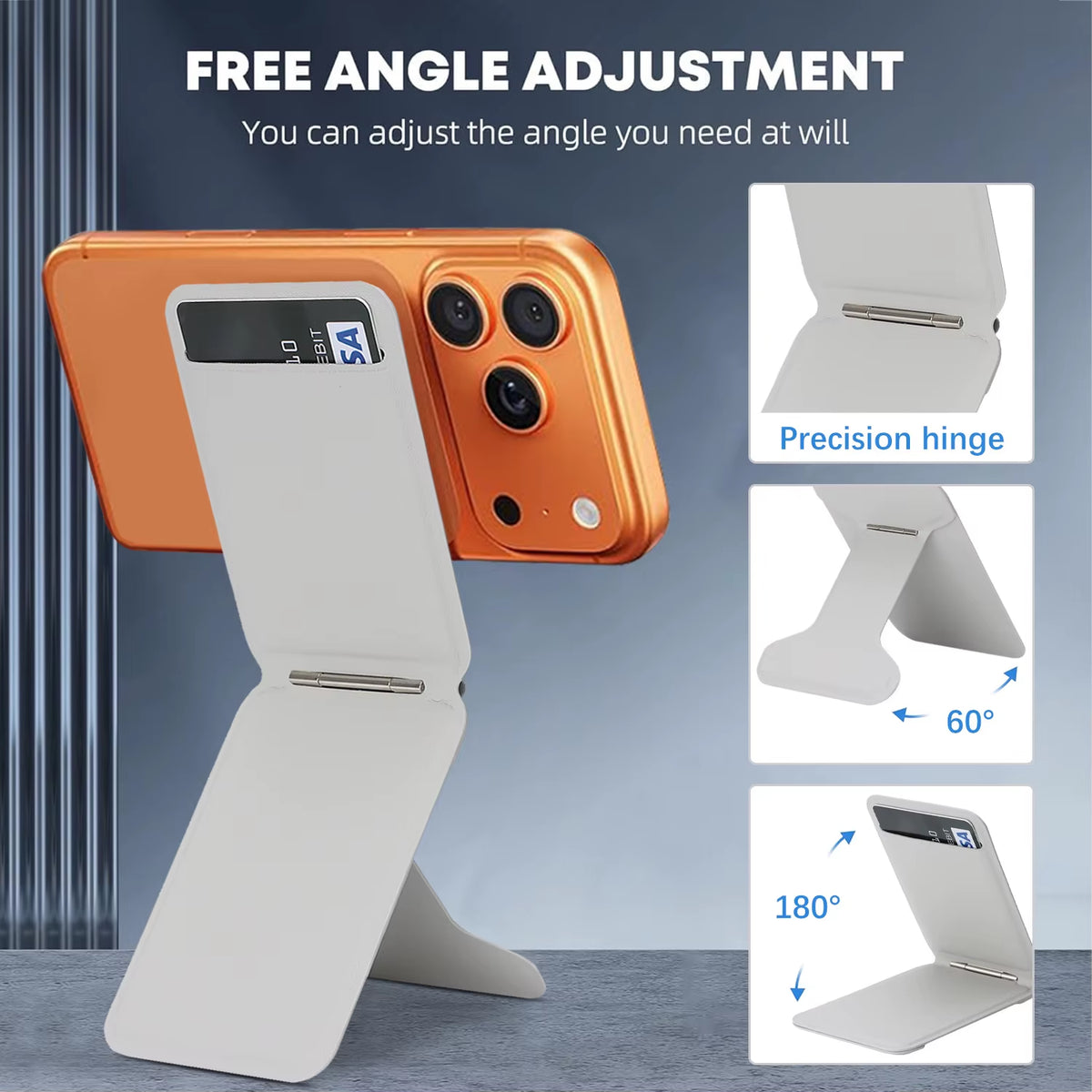 Best Sell Product Multi-Functional Magnetic Wallet Card Tripod Adjustable Stand Selfie Stick with Card Slot Outdoor Case Holder