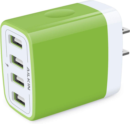Wall Charger, USB Charger Adapter, 4.8A 4Multi Port Fast Charging Station