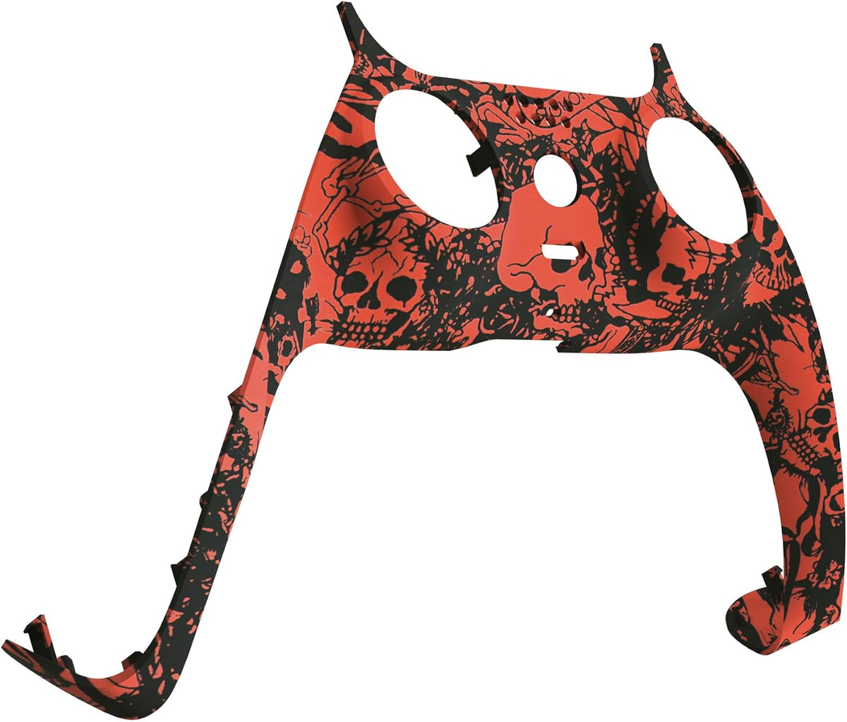 Demons and Monsters Decorative Trim Shell Compatible with P S 5 Controller, DIY Replacement Clip Shell, Custom Plates Cover Compatible with P S 5 Controller with Accent Rings